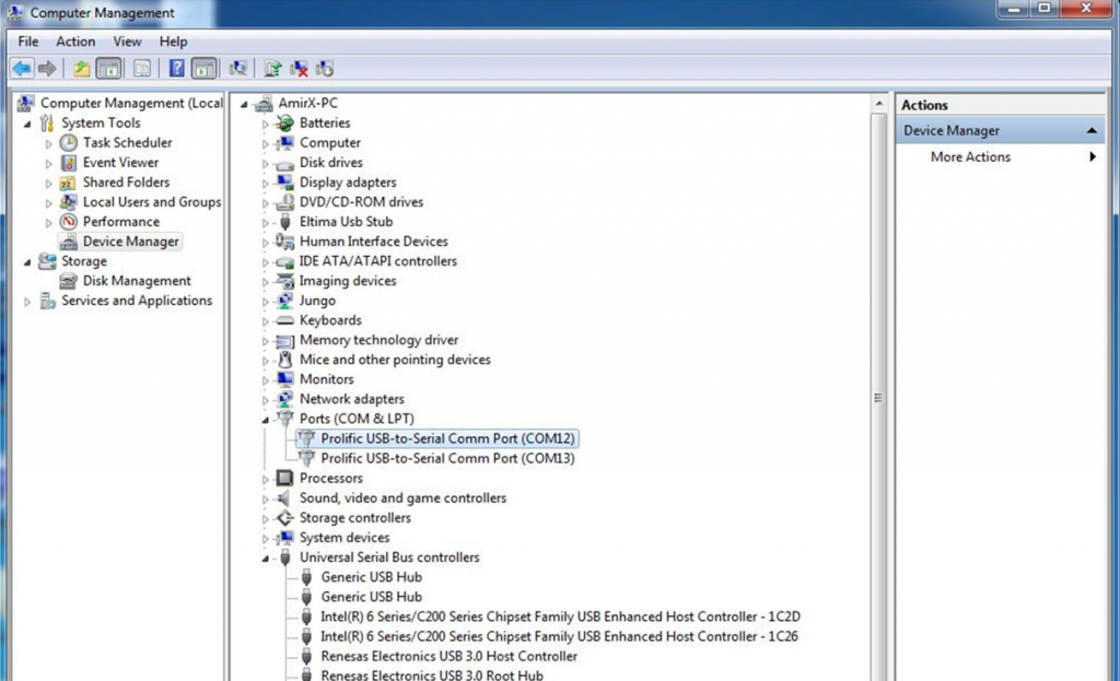 تصویر (17) پورت‌های سریال در Device Manager  ویندوز 